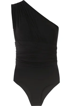 AMIR SLAMA Ruched panelled body top