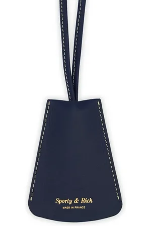 Sporty & Rich Logo-print contrast-stitching keyring