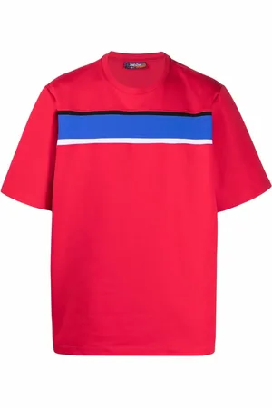 JUST DON Striped band short-sleeve T-shirt
