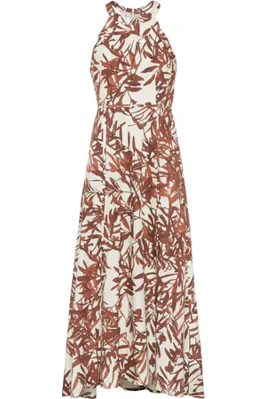 Brunello Cucinelli Herbarium-print maxi dress