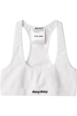 Miu Miu Seamless cotton sports bra