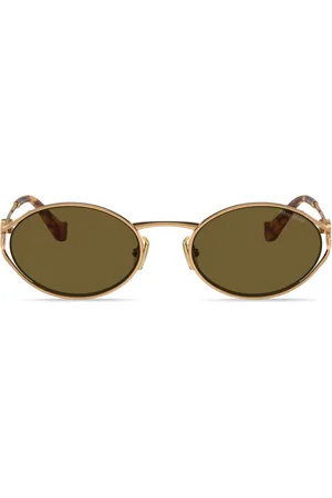 Miu Miu Logo-plaque sunglasses