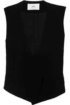 Ami Open-front wool waistcoat