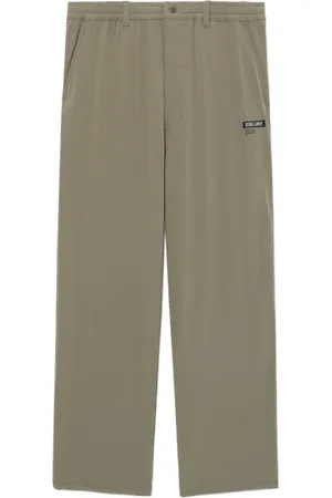 Izzue Logo-appliqu??d trousers