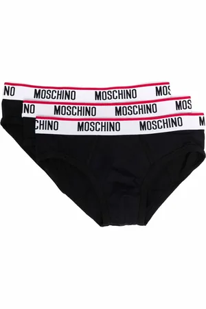 Moschino Logo-waistband three-pack briefs
