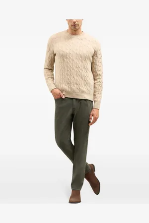 Boglioli Logo-patch straight-leg trousers