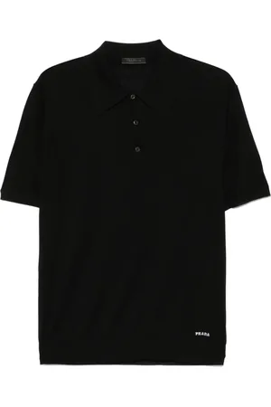 Prada Embroidered-logo polo shirt
