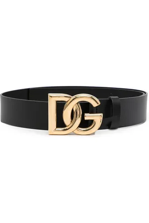 Dolce & Gabbana Logo-plaque leather belt
