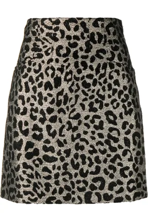 GENNY Leopard-print mini skirt