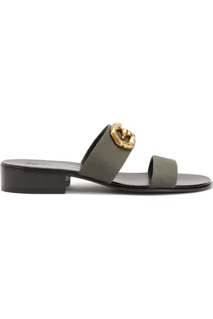 Giuseppe Zanotti Gregorie logo-plaque sandals