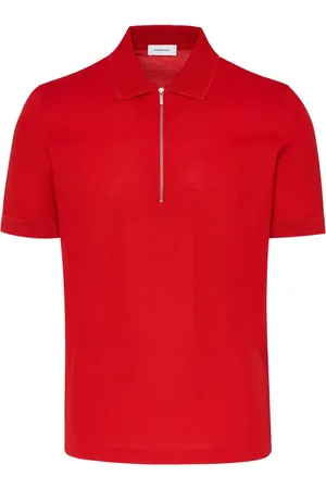 Salvatore Ferragamo Half-zip cotton polo shirt