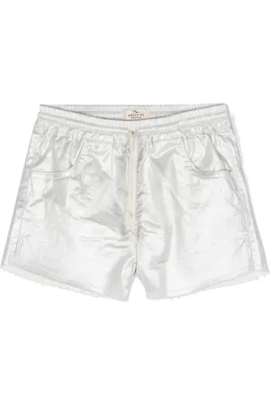 Le pandorine Metallic-effect shorts