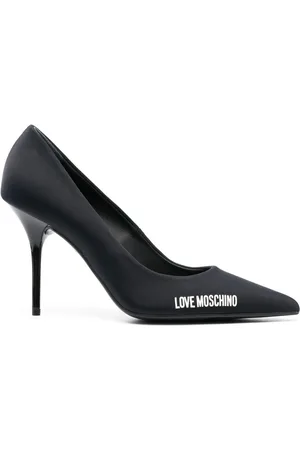 Moschino Logo print pumps