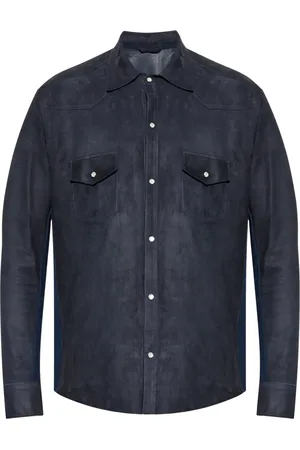 ELEVENTY Suede shirt jacket
