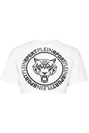 Philipp Plein Logo-print cropped T-shirt