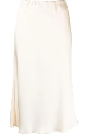 Jil Sander Flared satined midi skirt