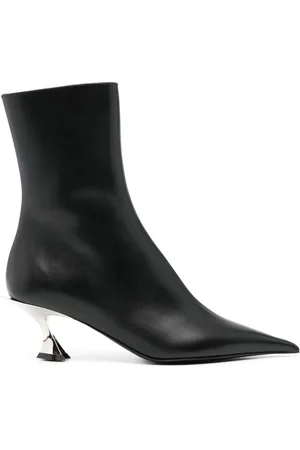 MUGLER 60mm leather ankle boots