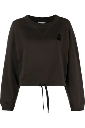 Isabel Marant Margo flocked-logo sweatshirt
