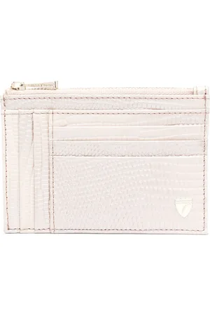 ASPINAL OF LONDON Logo-plaque leather cardholder