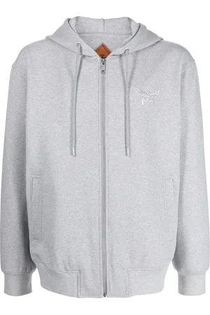 MCM Essential logo-embroidered zip-up hoodie