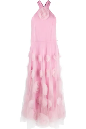 Viktor & Rolf Floral-motif tulle maxi dress
