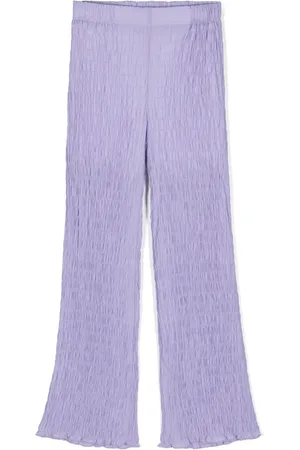 LA STUPENDERIA Gathered-detail trousers