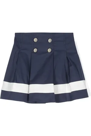 MONNALISA Striped high-waist skirt