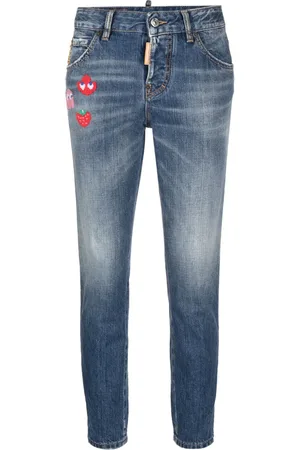 Dsquared2 Patch-detail denim jeans