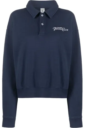 Sporty & Rich Logo-print cotton polo top