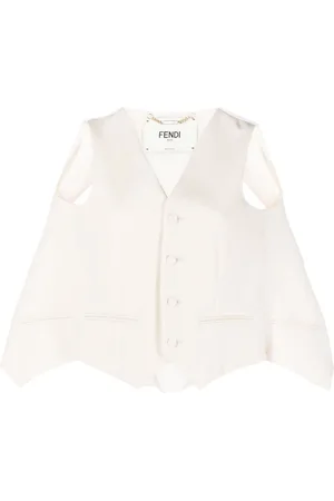 Fendi Cut-out tailored cape