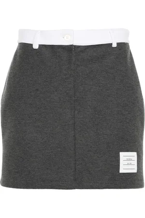 Thom Browne Logo-patch mini skirt