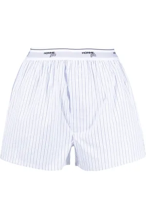 HOMMEGIRLS Cotton striped boxer shorts