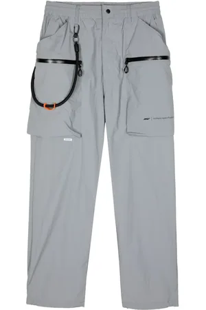 Izzue Logo-patch straight-leg trousers