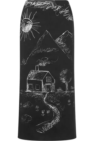 Moschino Illustration-print skirt