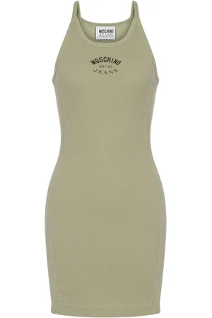 Moschino Logo print cotton blend dress