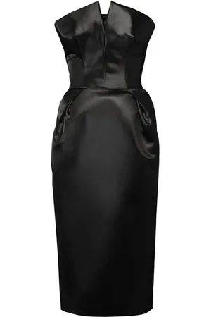 Maison Margiela Cintzed satin midi dress