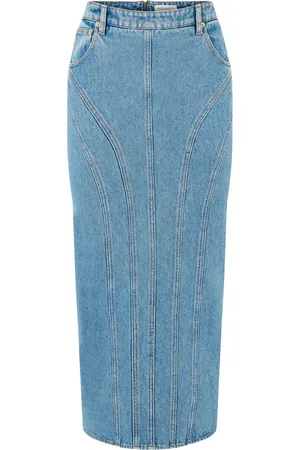 Nina Ricci Panelled denim skirt