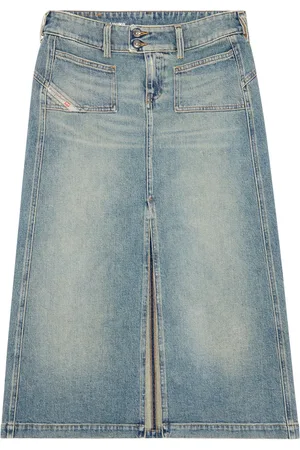 Diesel De-Hush denim midi skirt