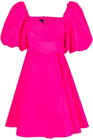 Pinko Puff-sleeve flared dress
