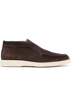 santoni Slip-on suede boots