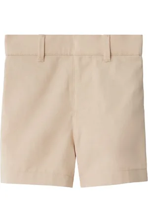 Burberry EKD-embroidered cotton shorts