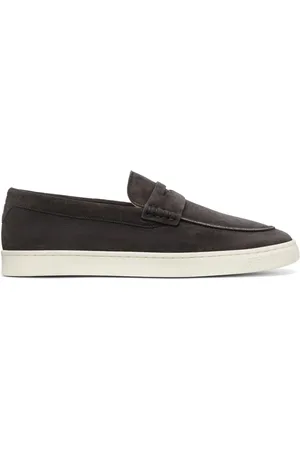 Brunello Cucinelli Penny-slot suede loafers