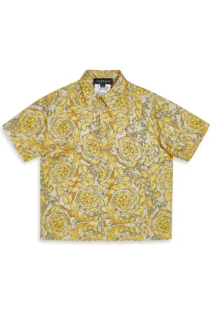 VERSACE Barocco-print silk shirt