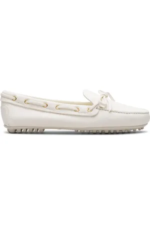 CAR SHOE Round-toe leather driving shoes