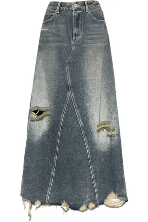Musium Div. Distressed denim skirt