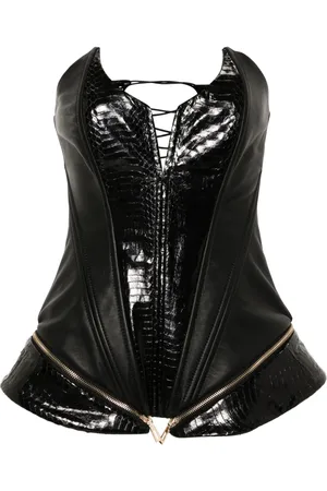 MITILIANE COUTURE Leather corset top