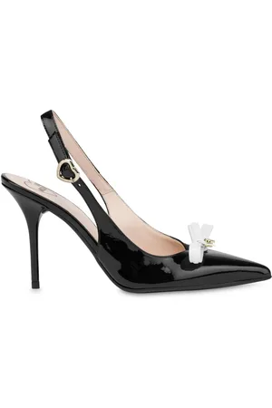 Moschino Bow-detailing patent-leather pumps
