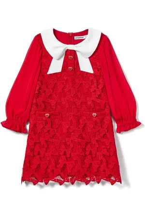 Self-Portrait Bow-detail dress