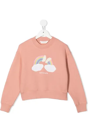 Palm Angels Rainbow-print cotton jumper