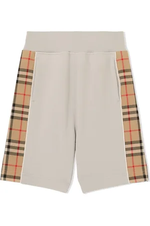 Burberry Vintage Check-panel cotton shorts
